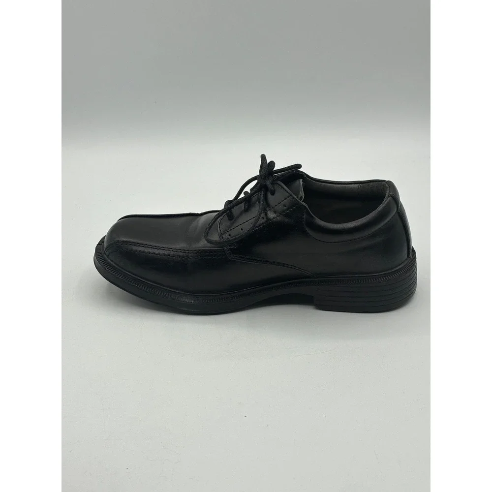 Deer Stags Boys Black Dress Shoes Square Toe Lace Up Oxford Formal Size 2.5 M